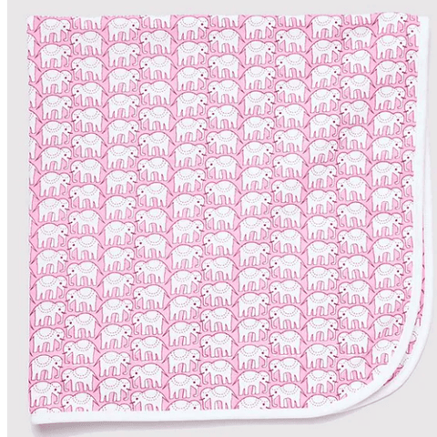 Pink Hathi Receiving Blanket