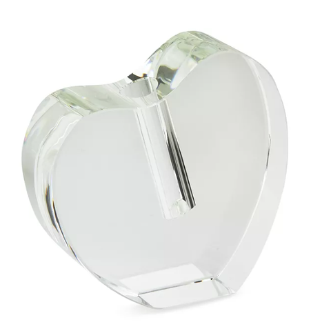 Crystal Heart Shaped Vase - Small