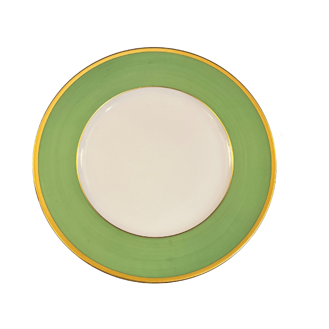 Madison Vert/Gold Dessert Plate