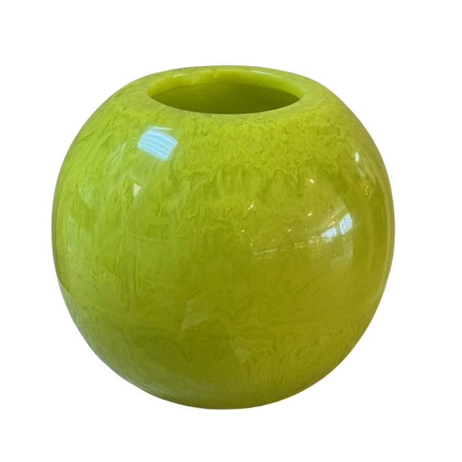 Lime Sphere Vase