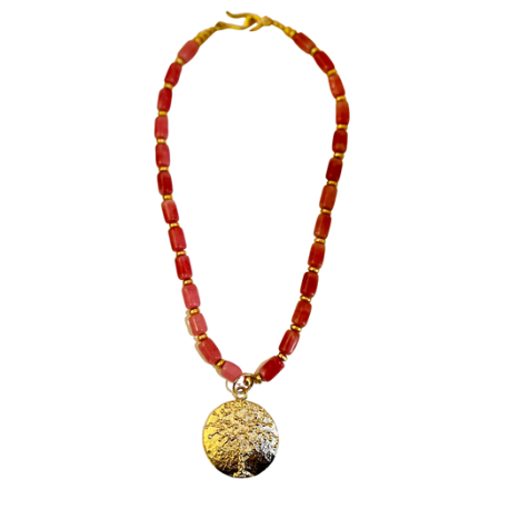 Pink Coral Necklace