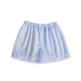 Blue Seersucker PJ Shorts - Medium