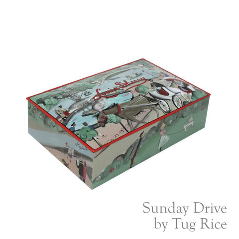 Tug Rice is an American artist based in New York City. His illustrations recall the wit and sophistication of a more glamorous New York while remaining decidedly in the now. His work has been featured in Harper’s Bazaar, Elle Decor, Travel and Leisure, Highsnobiety and The Paris Review, among others, and he has collaborated with an array of clients including Dior, Harry Winston, The Carlyle Hotel, and Broadway.com, for which he contributes a weekly feature.