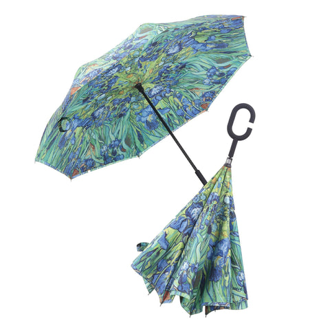 Reverse Umbrella-Van Gogh Irises