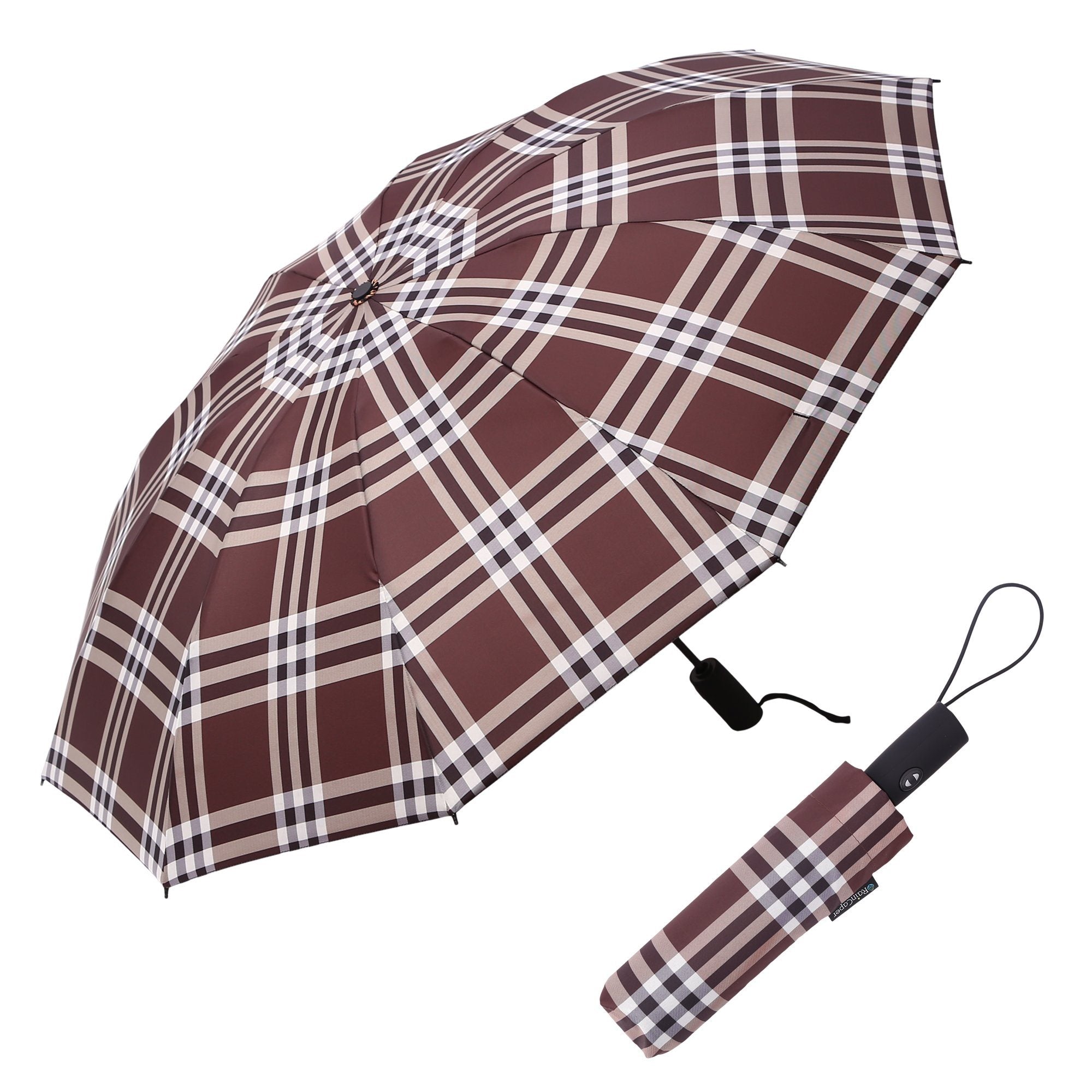 Folding Travel Umbrella-Coco Plaid