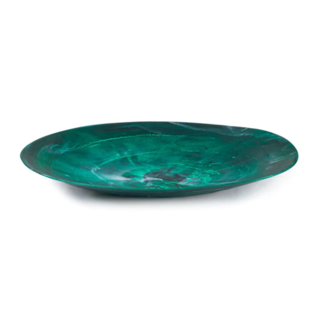Emerald Green Swirl Everyday Platter