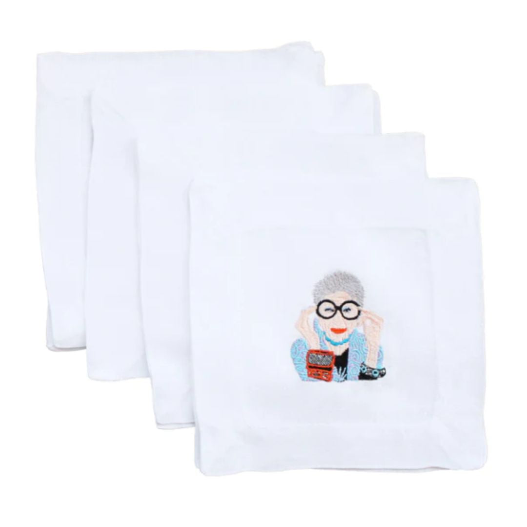 Iris Apfel Cocktail Napkins