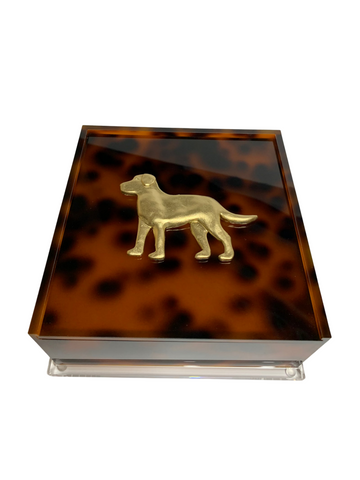 Labrador Cocktail Napkin Box