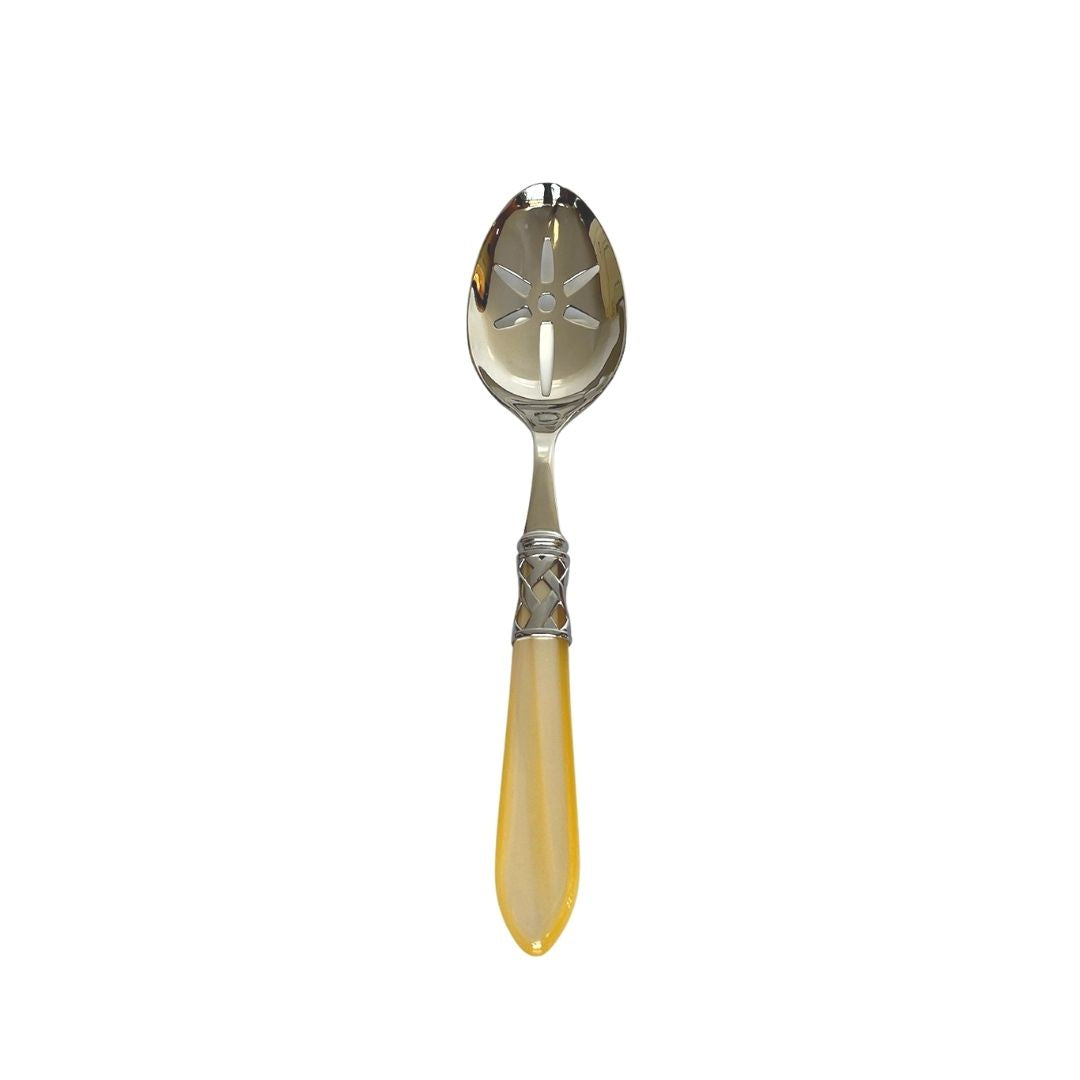 Aladdin Brilliant Ivory Slotted Serving Spoon