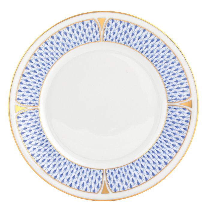 Art Deco Blue Salad Plate
