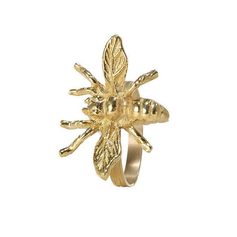 Gold Bee Napkin Rings