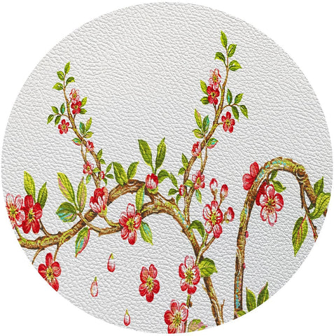 Cherry Blossom Red Set of 4 Placemats