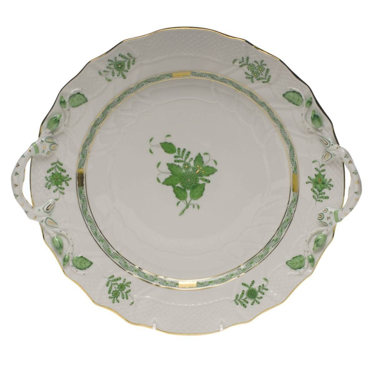 Chinese Bouquet Green Chop Plate
