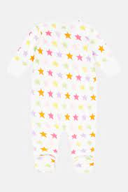 Infant Star Zipper Footie Pajamas