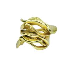Gold Flux Napkin Ring, Set of 4