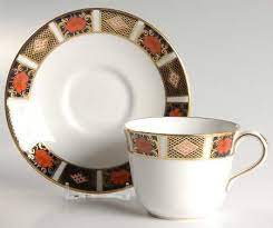 Old Imari Border Flat Cup & Saucer Set