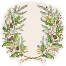 Die-Cut Christmas Sprigs Placemat