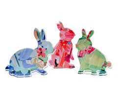 Acrylic Bunnies in Color