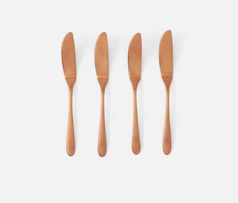 Alba Rose Gold Cheese Spreaders, Set Of 4