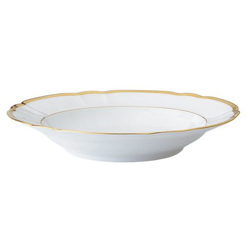 Colette Gold Rim Soup Plate