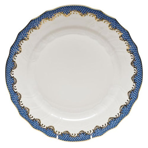 Blue Fish Scale Dessert Plate