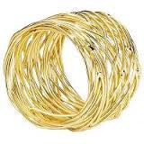 Set Of 4 Tara Gold Napkin Rings