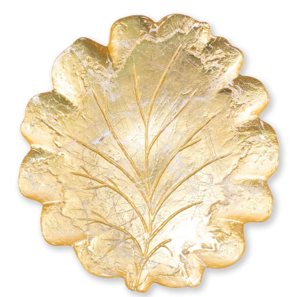 Moon Glass Leaf Platter