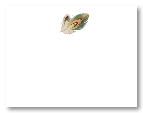 Feather Flat Cards & Envelopes