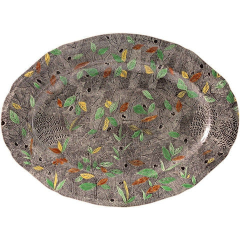 Rambouillet Foliage Oval Platter