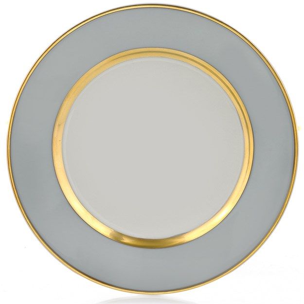 MAK Grey/Gold Dessert Plate