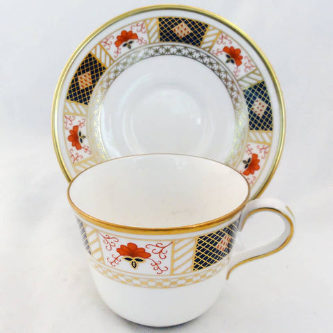 Derby Border Tea Cup and Saucer