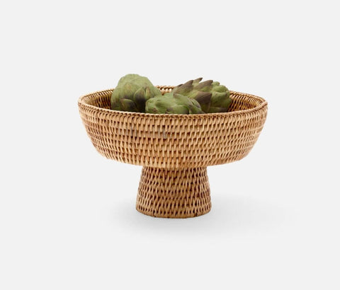 Londyn Small Rattan Footed Serving Bowl