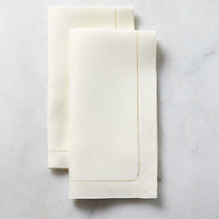 Classico White Hemstitched Dinner Napkins – Non(e)such