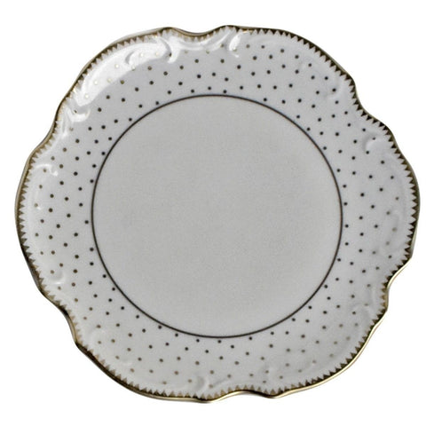Simply Anna Polka Gold Bread & Butter Plate