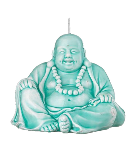 Turquoise Buddha Candle