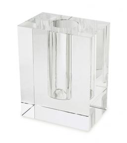 Crystal Rectangular Bud Vase