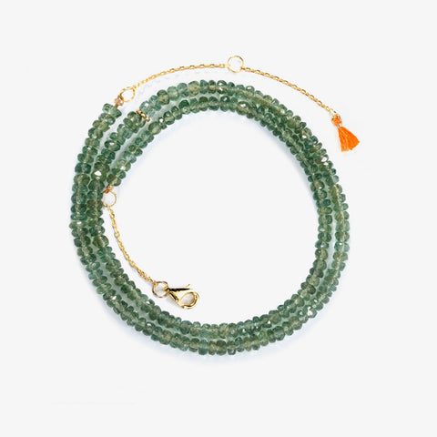 Aisha Wrap Green Necklace