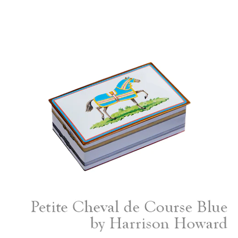 2 Piece Chocolates Petite Cheval De Course Blue