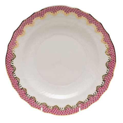 Pink Fish Scale Salad Plate