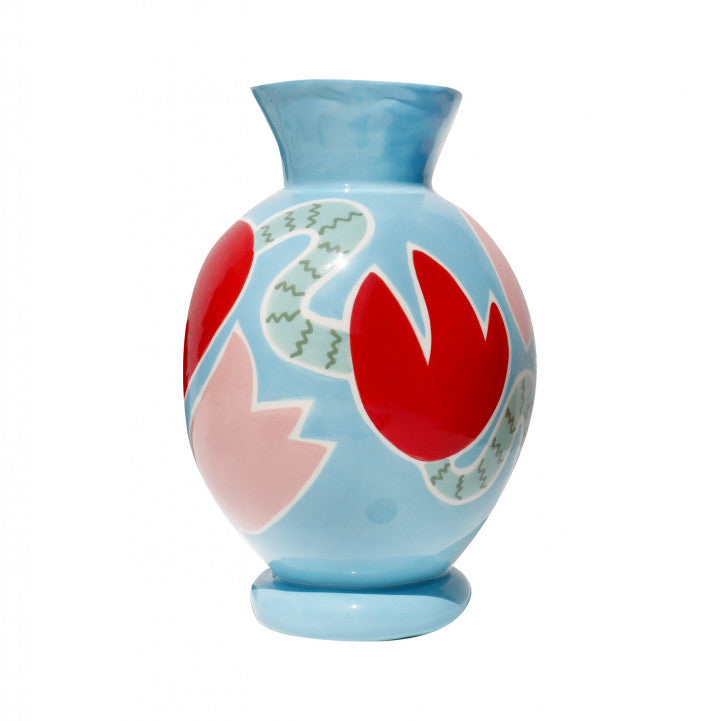 Blue Tulip Vase