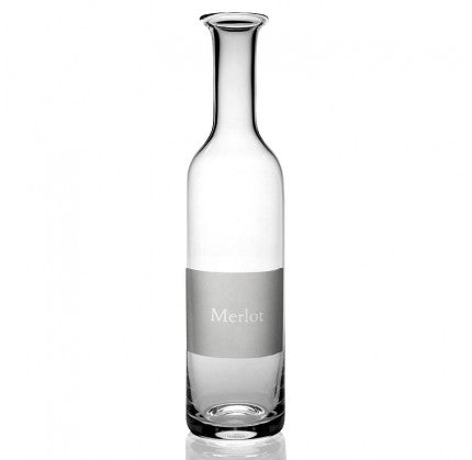 Wine Carafe Labeled Merlot